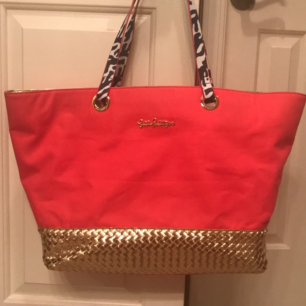 Lilly Pulitzer Coral Tote